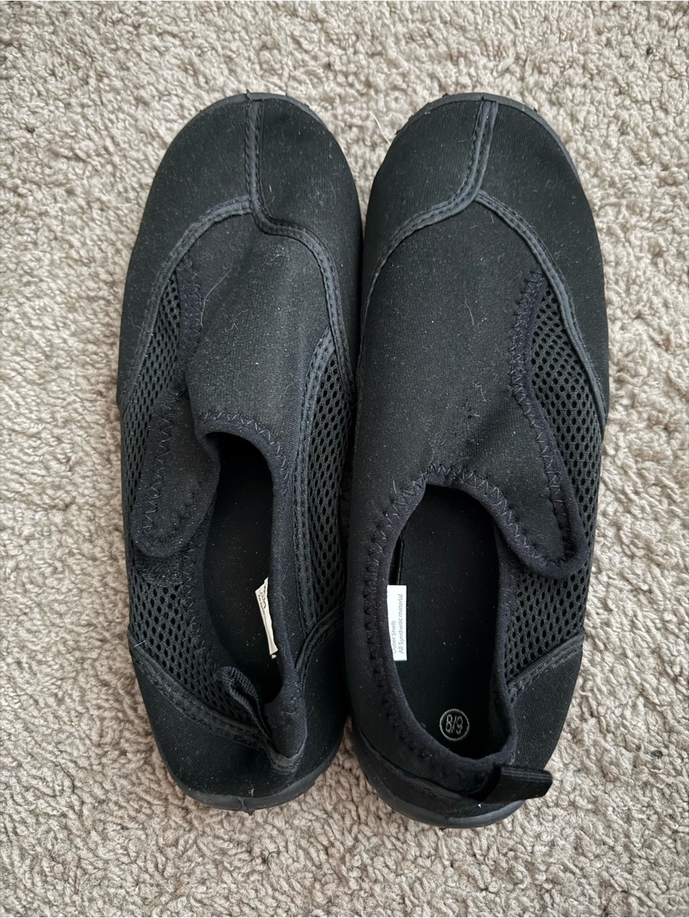 Black Slip-On Water Shoes